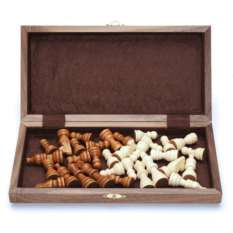 Chess Set (11in) Folding Walnut