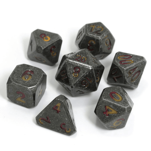 Dice 7-set Metal Forge (16mm) Brimstone