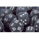 Dice 7-Set Frosted (16mm) LE431 Smoke / White