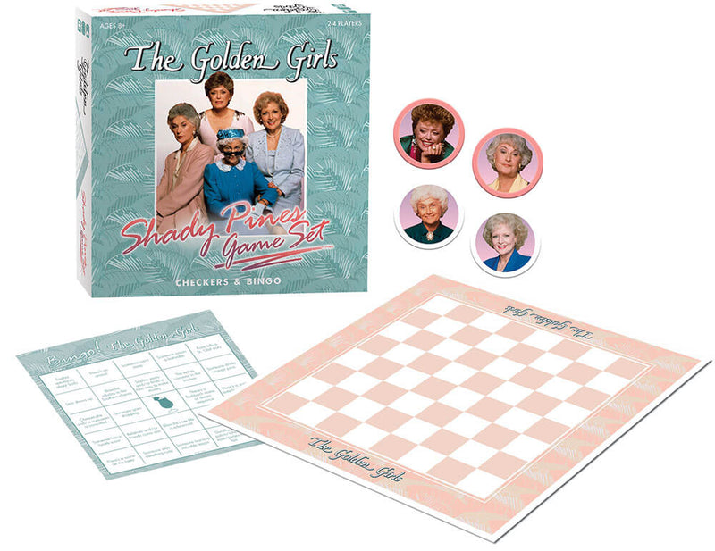 Golden Girls Shady Pines Game Set : Checkers & Bingo