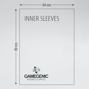 Sleeves Gamegenic Inner Sleeves (64x89mm 100ct) Clear