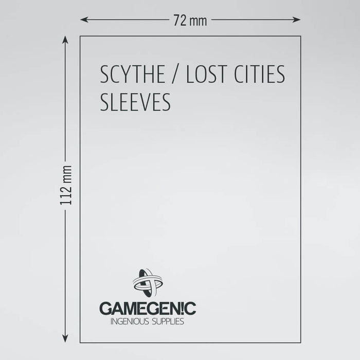 Sleeves Gamegenic Scythe (Magenta 72x112mm 60ct) Clear