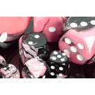 Dice Set 36d6 Gemini (12mm) 26830 Black Pink / White