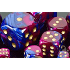 Dice Set 12d6 Gemini (16mm) 26628 Blue Purple / Gold