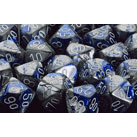 Dice Set 12d6 Gemini (16mm) 26623 Blue Steel / White