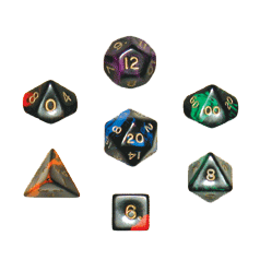 Dice 7-set Giant Oblivion (35mm) Red