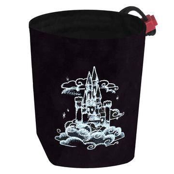Dice Bag Glow in the Dark (4x4x6in) Sky Castle : Black