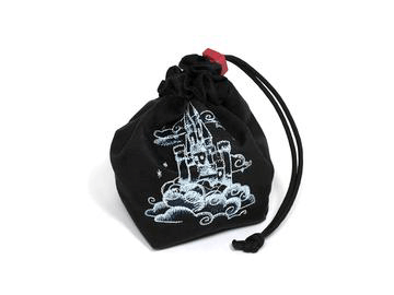 Dice Bag Glow in the Dark (4x4x6in) Sky Castle : Black