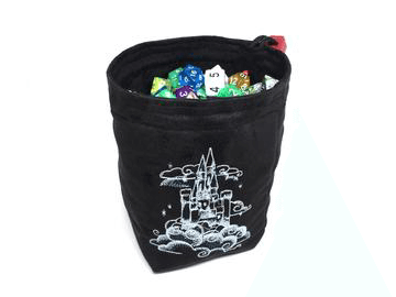 Dice Bag Glow in the Dark (4x4x6in) Sky Castle : Black