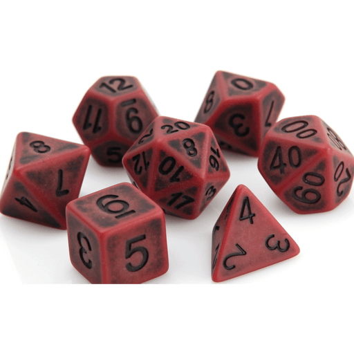 Dice 7-set Golem (16mm) Blood