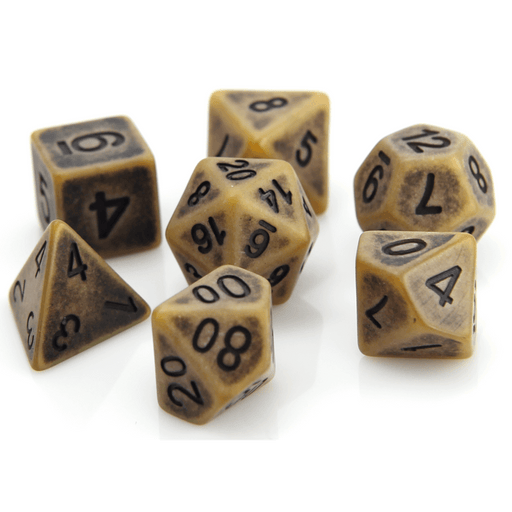 Dice 7-set Golem (16mm) Sand