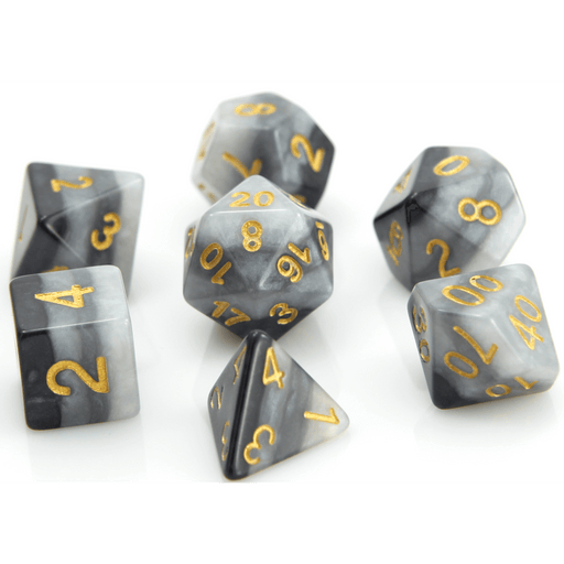 Dice 7-set Gradient (16mm) Gray