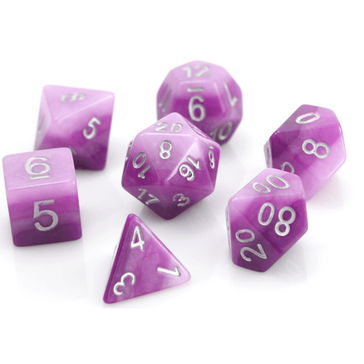 Dice 7-set Gradient (16mm) Purple