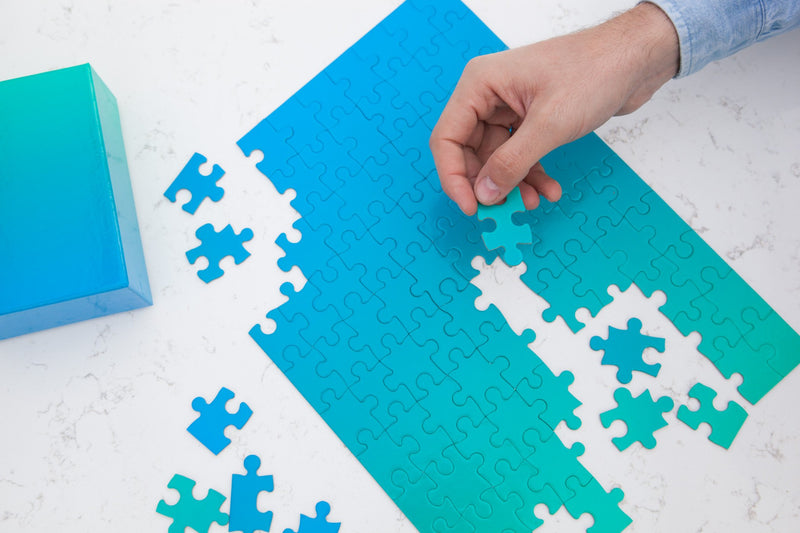 Gradient Puzzle (100pc) Blue / Green
