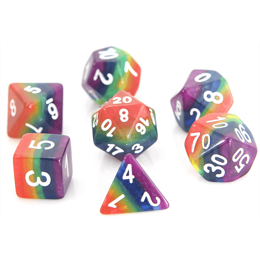 Dice 7-set Gradient (16mm) Rainbow