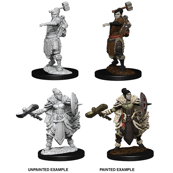 Mini - D&D Nolzur's Marvelous : Half-Orc Barbarian (Female)