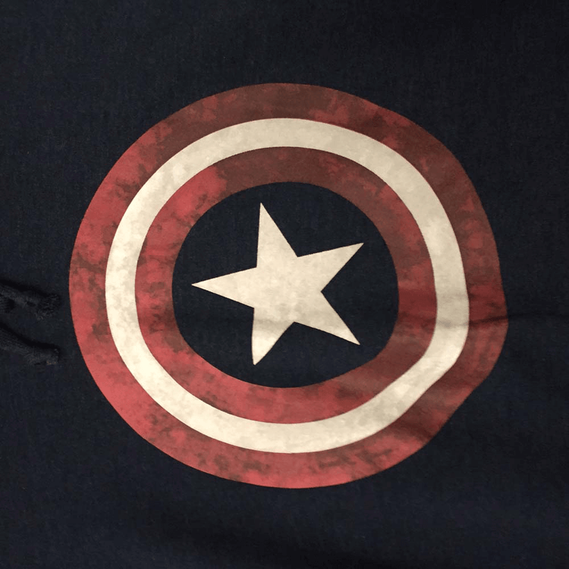 Marvel Hoodie Sweatshirt : Captain America Shield - XL