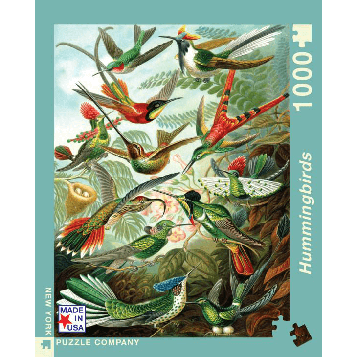 Puzzle (1000pc) Vintage : Hummingbirds