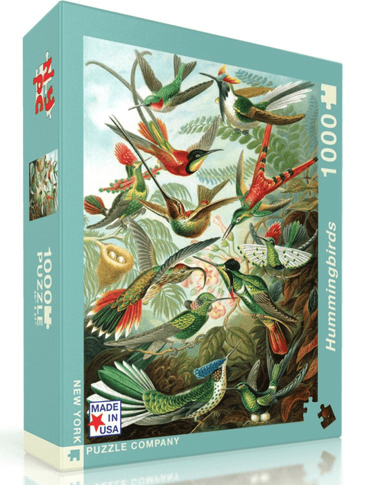 Puzzle (1000pc) Vintage : Hummingbirds