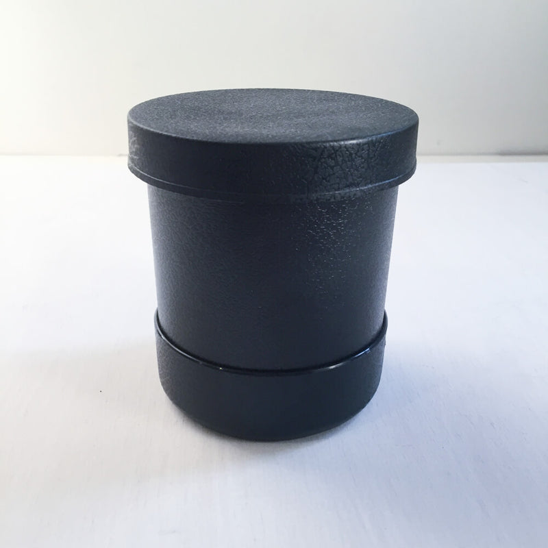 Dice Cup w/ Lid Black Plastic Green Velvet Lining