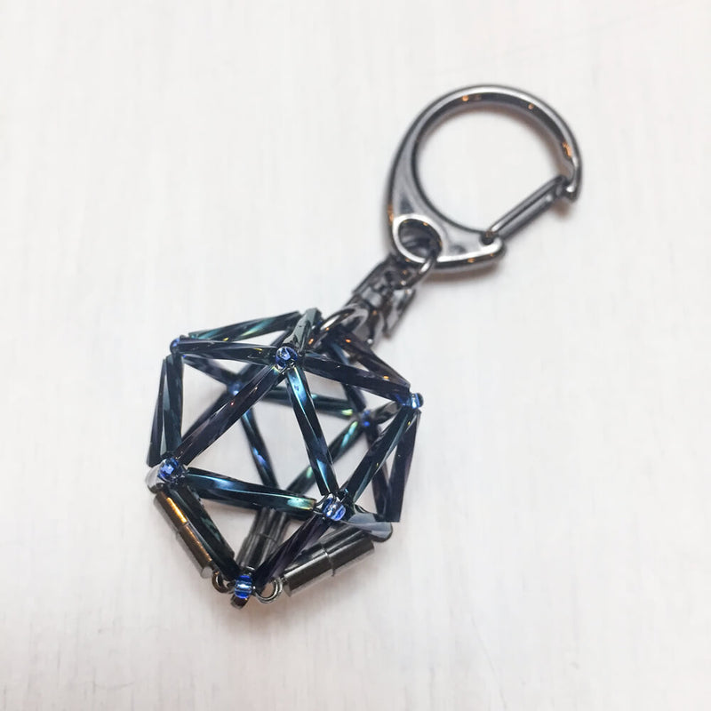 Keychain d20 : Midnight Blue
