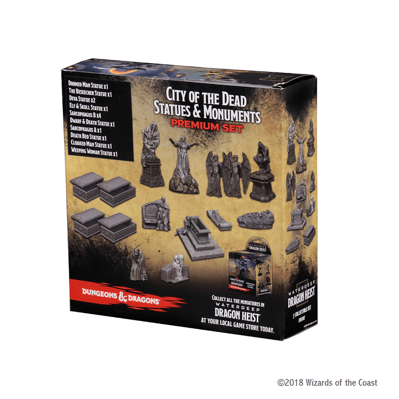 Mini - D&D Icons of the Realms Booster : Waterdeep Dragon Heist, City of the Dead Statues & Monuments