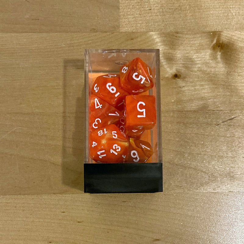 Dice 7-set Vortex (16mm) 27423 Solar / White