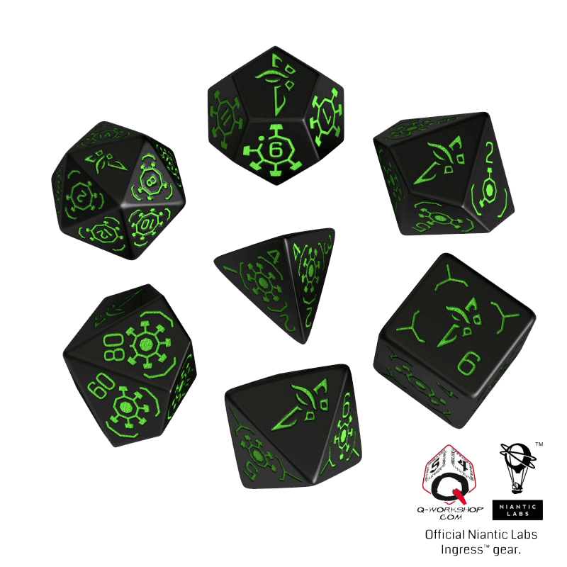 Dice 7-set Ingress (16mm) Enlightened