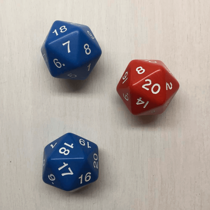 Polyhedral Dice d20 Spindown (30mm) Assorted