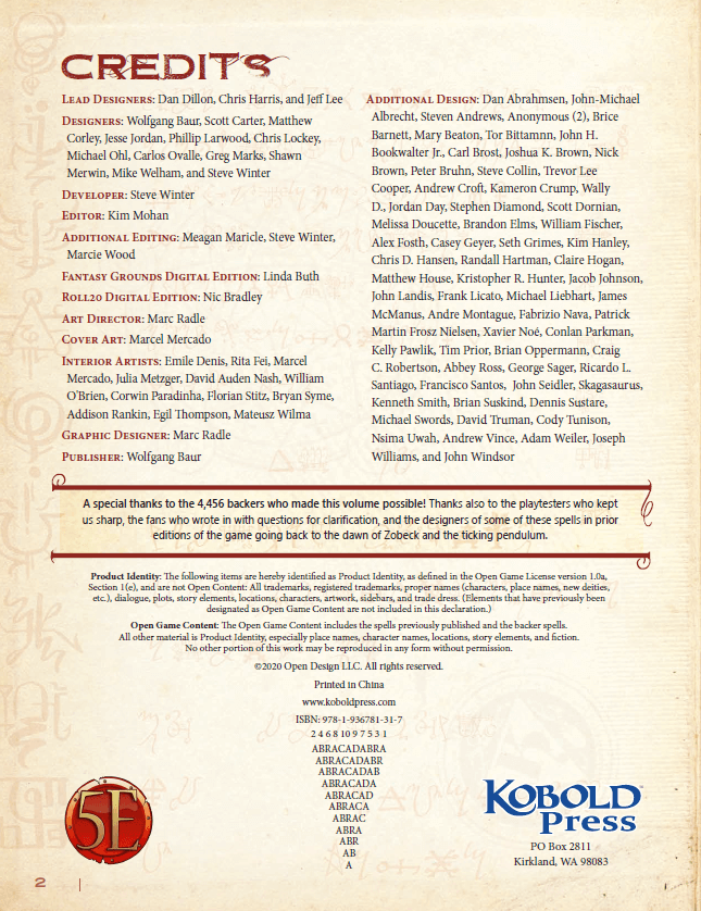 D&D (5e) Deep Magic Pocket Edition (Softcover)