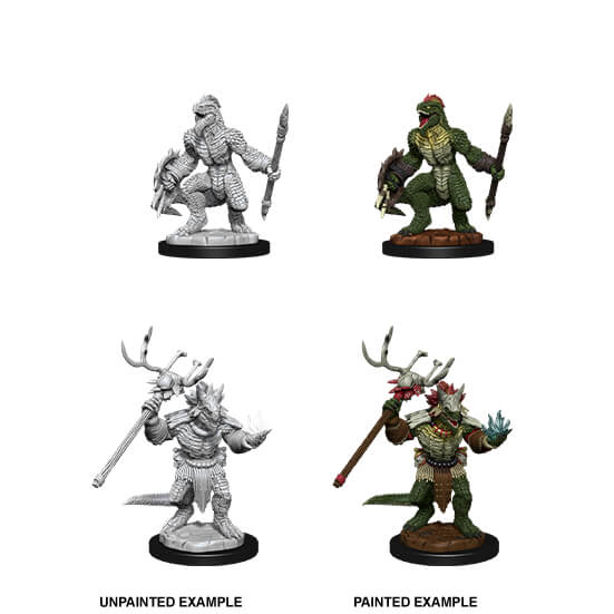 Mini - D&D Nolzur's Marvelous : Lizardfolk Fighter & Shaman