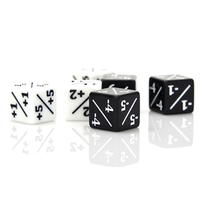 Dice Set 6d6 MTG (16mm) Power/Toughness Counters