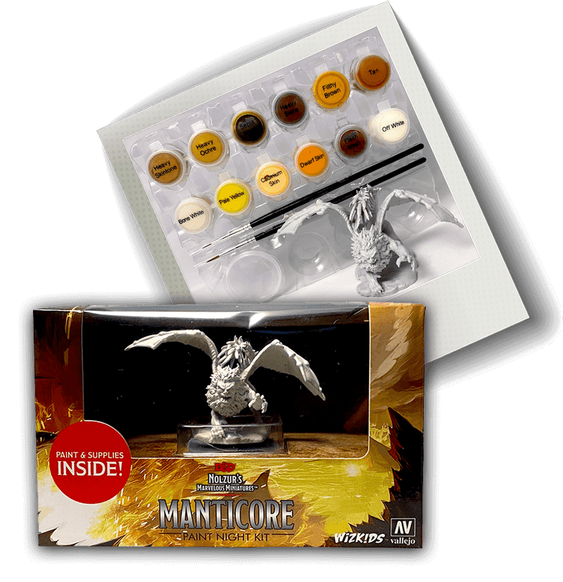 Paint Night Paint Kit : D&D Nolzur's Marvelous Manticore