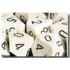 Dice Set 36d6 Marble (12mm) 27802 Ivory / Black