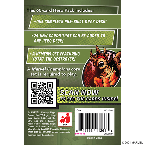 Marvel Champions LCG Hero Pack : Drax