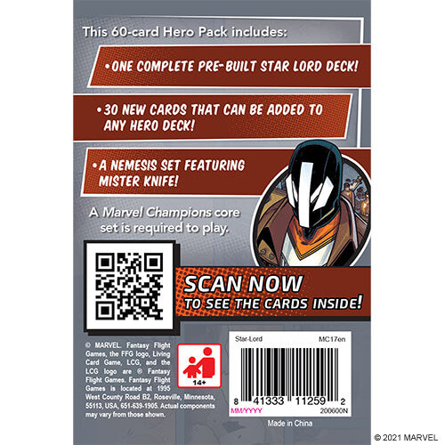 Marvel Champions LCG Hero Pack : Star-Lord