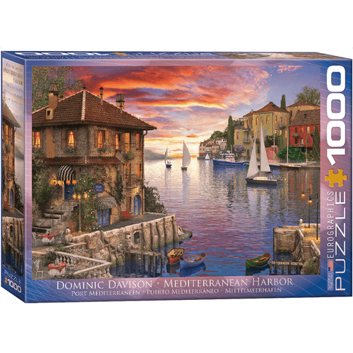Puzzle (1000pc) Artist Series : Mediterranean Harbor
