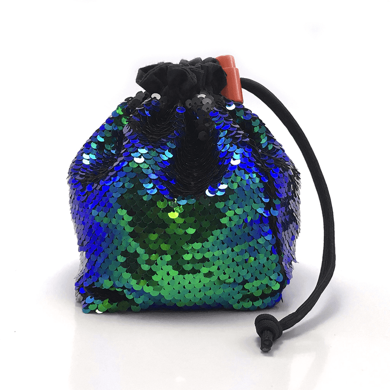 Dice Bag Sequined (4x4x6in) Mermaid Iridescent