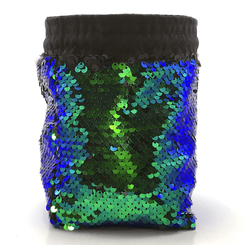 Dice Bag Sequined (4x4x6in) Mermaid Iridescent