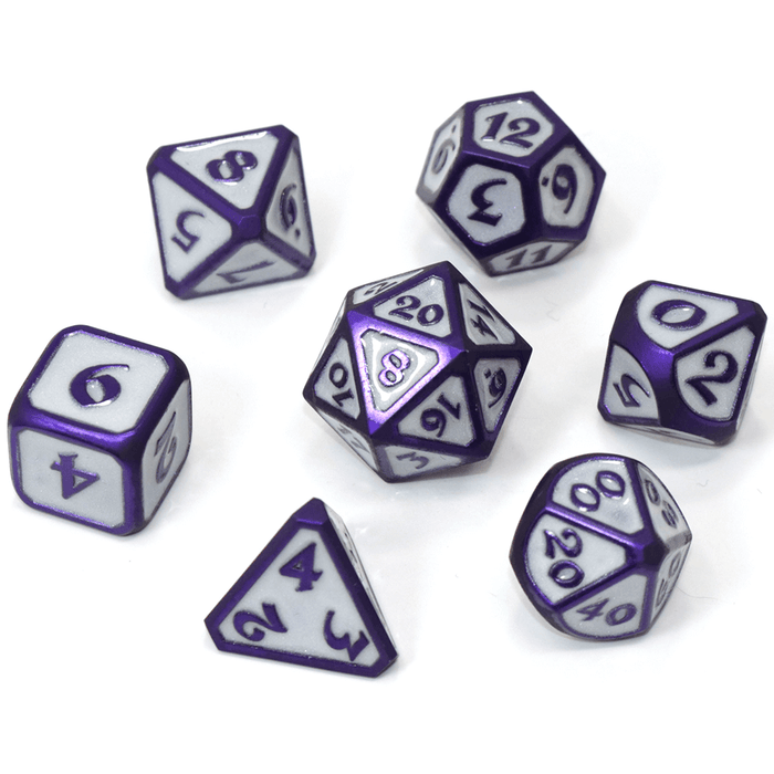 Dice 7-set Metal Mythica (16mm) Gemstone Celestial Harbinger