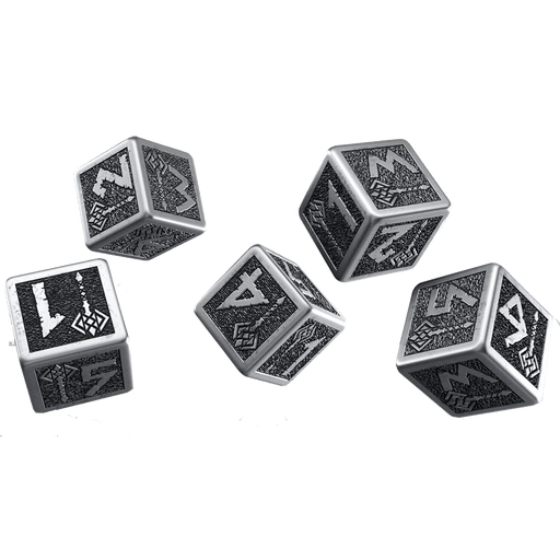 Dice Set 5d6 Metal (16mm) Dwarven