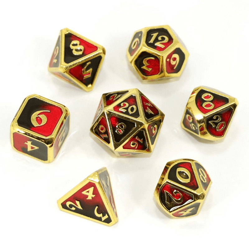 Dice 7-set Metal Mythica (16mm) Dark Arts Bloodbath