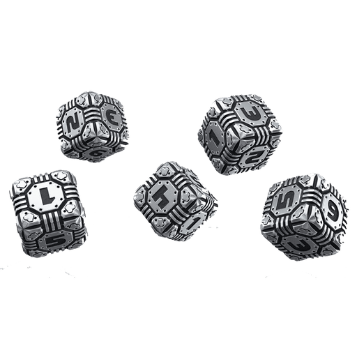 Dice Set 5d6 Metal (16mm) Tech