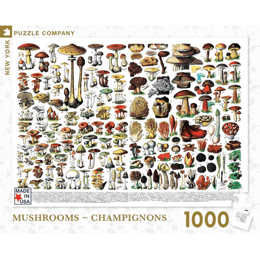 Puzzle (1000pc) Vintage : Mushrooms - Champignons