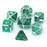 Dice 7-set Metal Mythica (16mm) Platinum Emerald