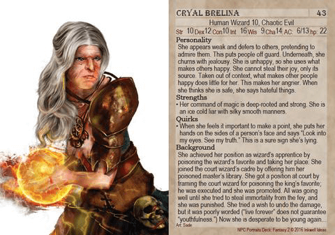 NPC Portraits Deck : Fantasy 2