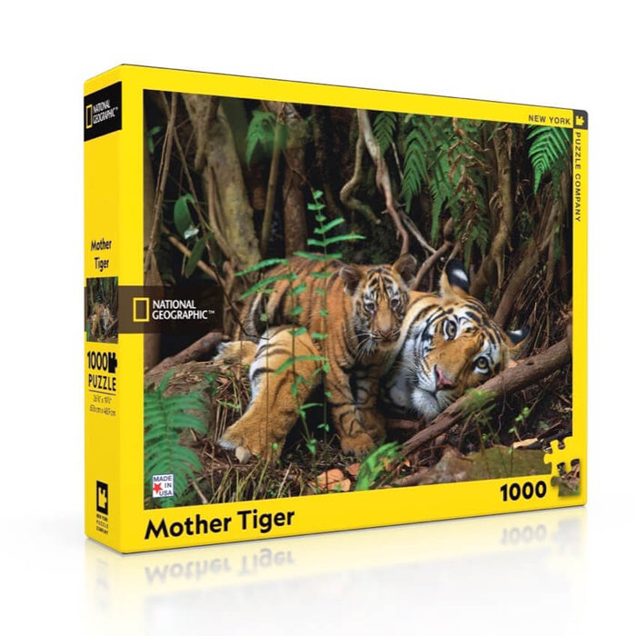 Puzzle (100pc) National Geographic : Mother Tiger and Cub