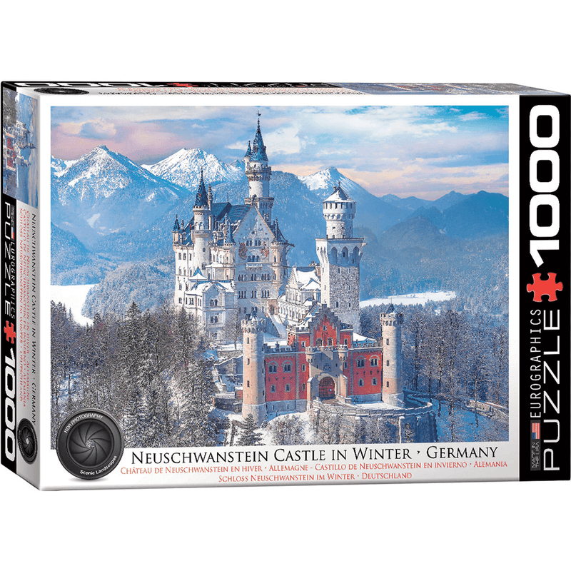 Puzzle (1000pc) HDR Photography : Neuschwanstein Castle in Winter