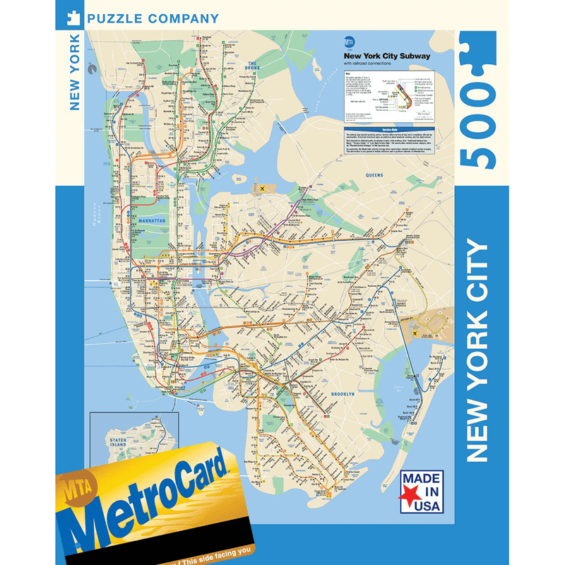 Puzzle (500pc) Map : New York Subway