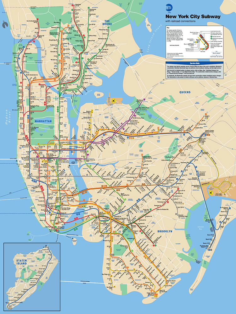 Puzzle (500pc) Map : New York Subway